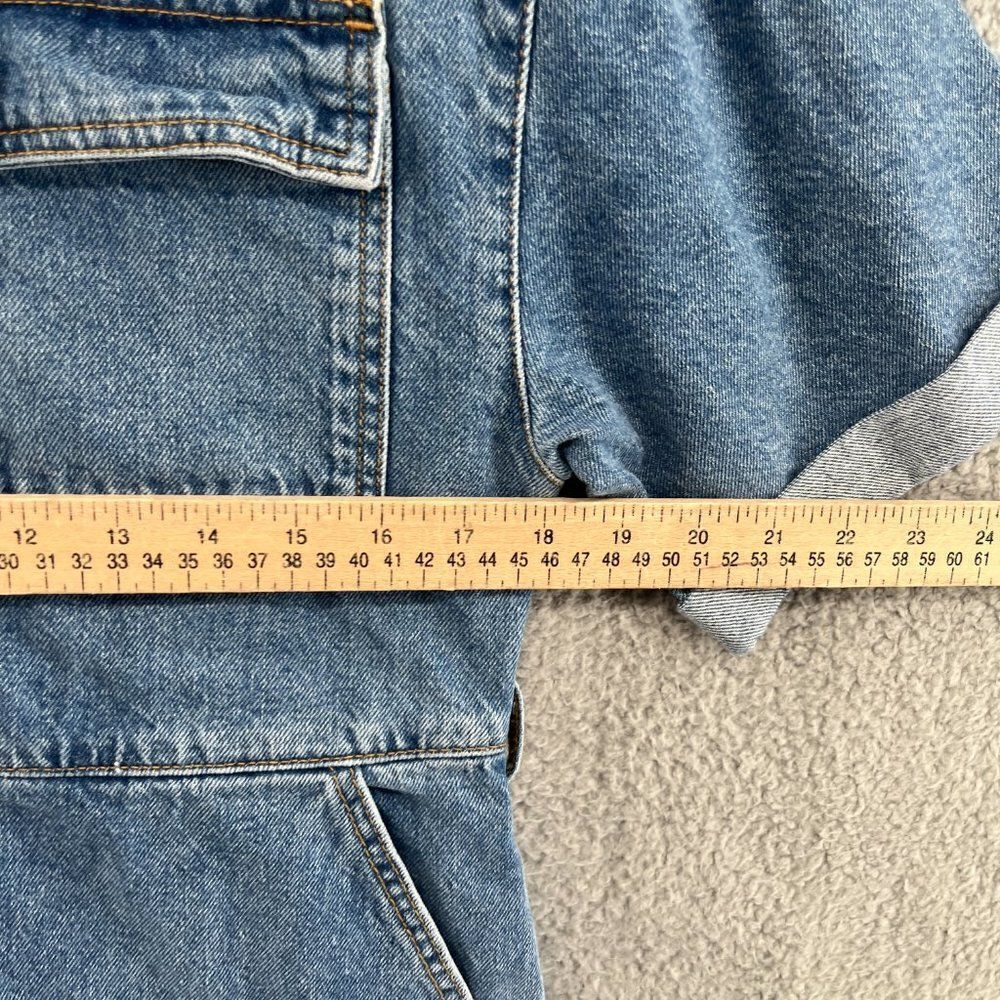 TOPSHOP Denim Buttondown Romper - Picture 4 of 10